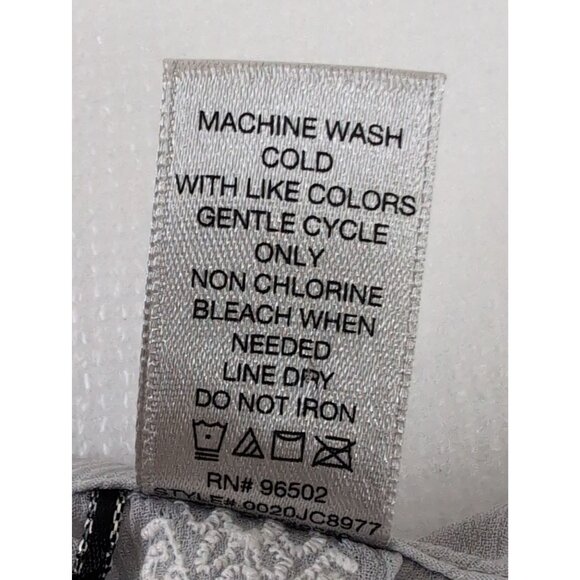 BKE Tank Top Womens L Gray Semi Sheer Embroidered Boho Festival Coastal Cowgirl - Picture 5 of 7